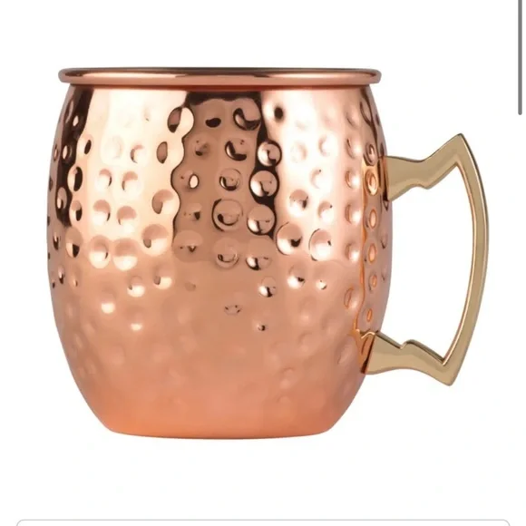 Arcoroc FK368 16 oz Moscow Mule Cup - Stainless Steel/Hammered Copper Finish - Picture 3 of 9